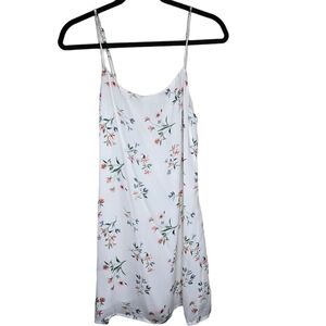 LOTTIE MOSS Floral Tie Back Spaghetti Strap Lined Slip Dress
